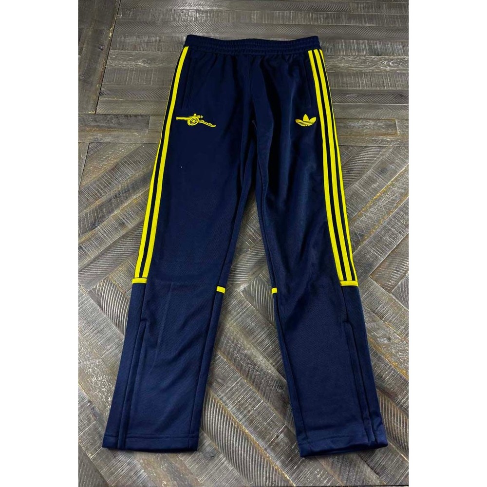 Adidas Originals Arsenal FC Track Pants Mens Medium Navy Yellow KA3595 NWT